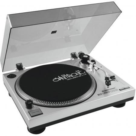 Omnitronic BD-1380 USB draaitafel zilver